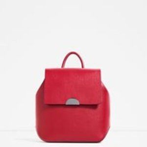 Zara Red Backpack